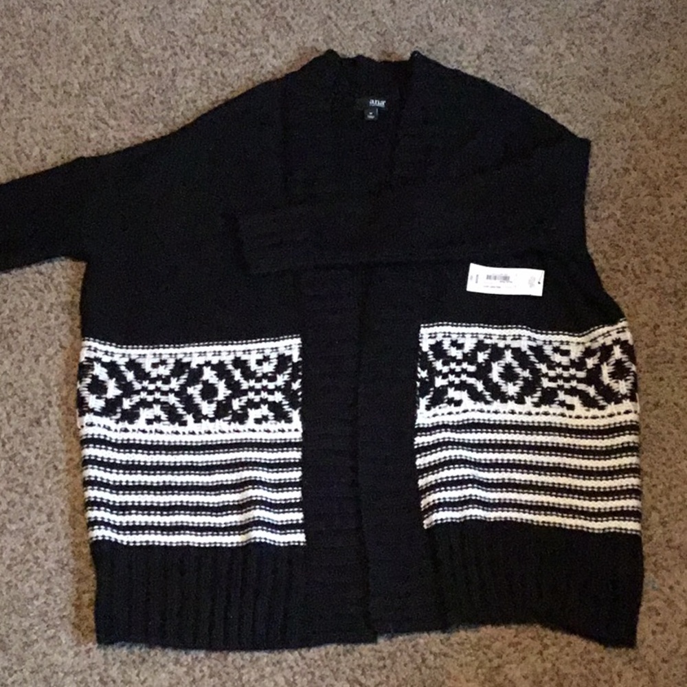 a.n.a. black cardigan new with tags